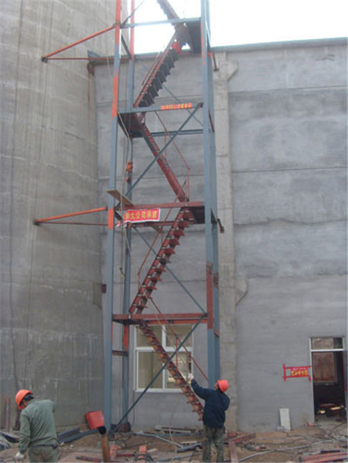 烟囱安装检测平台爬梯